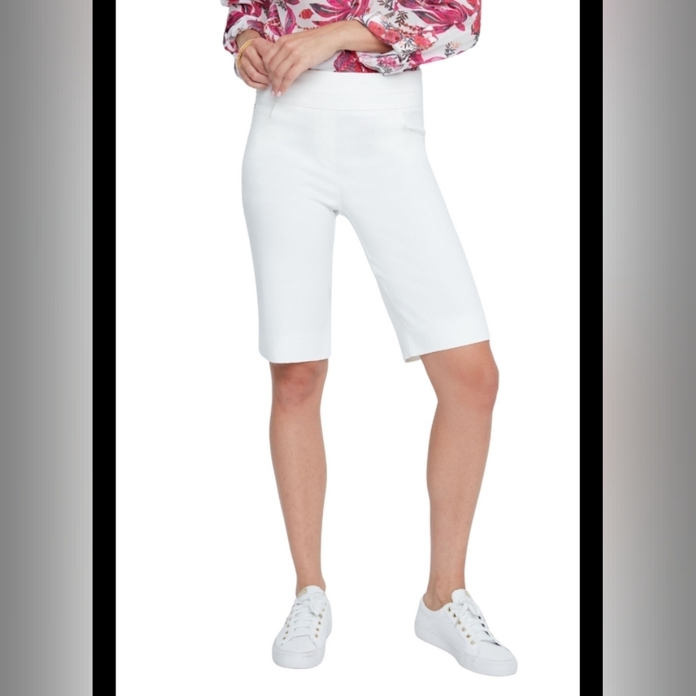 Renuar Size 14 Bermuda Shorts In White - Picture 6 of 9